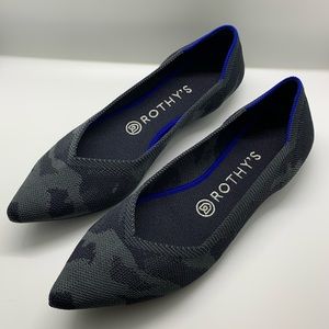 EUC Rothy’s Camo Points - 8.5